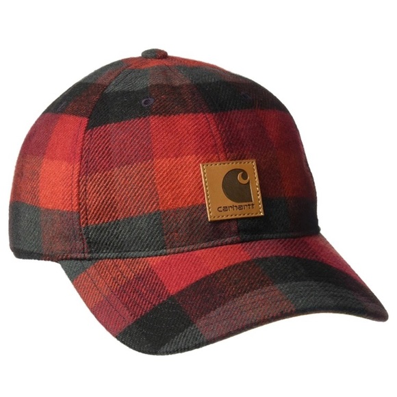 plaid carhartt hat